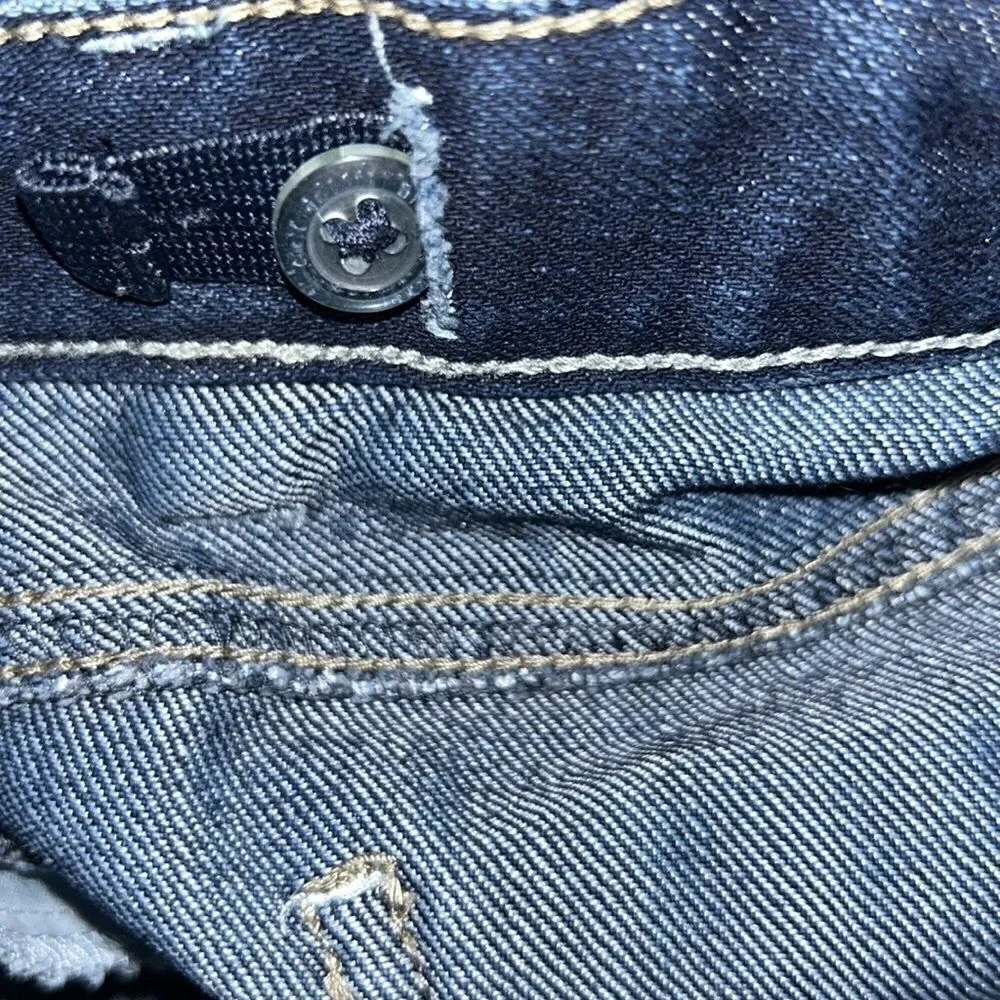 Old Navy Girls Mini Denim Frayed Hem Skirt(Size 10)